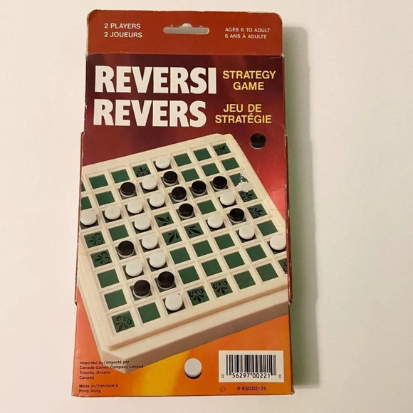 Vintage Reversi Strategy Game Canada Games Company Made in  Hong Kong - Picture 11 of 11